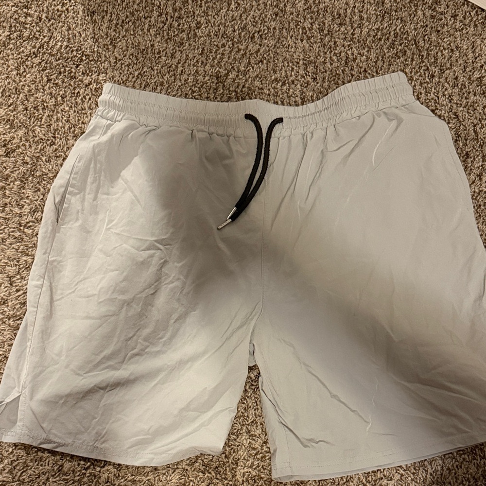 Men's Athletic Shorts in Light Gray